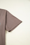 Chicory Coffee Honky Tonk Honey Graphic Crew Neck Western Fashion Tee