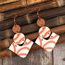 Baseball Wooden Earrings