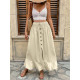 Apricot High Waist Skirt Dress 
