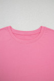 Bonbon Braided Cap Sleeve Crew Neck T Shirt