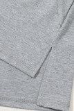 High Raglan Half Sleeve V Neck Oversized T Shirt