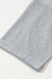 High Raglan Half Sleeve V Neck Oversized T Shirt