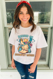 White RAISED ON COUNTRY MUSIC Western Graphic Tee