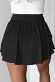 Black Sequined Flag Star Active Mini Skort