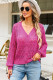 Rose Lightweight Buttoned Front Crochet Cardigan