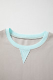 Jet Stream Striped Colorblock Patchwork Drop Shoulder Sweatshirt