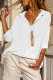 White Pure Color Patch Pocket Shirt