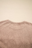 DUNE saved by grace Letter Embroidery Mineral Wash Loose Sweatshirt