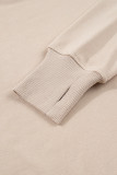 Jet Stream Solid Color Oversize Slit Sweatshirt Ribbed Leggings 2pcs Set