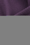Tillandsia Purple Textured Round Neck Long Sleeve Top