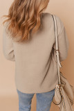 Apricot Toggle Button Teddy Coat