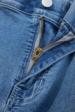Ashleigh Blue Plus Size Elastic Waist Ruffled Wide Leg Denim Pants