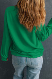 Dark Green Mardi Gras Nutcracker Graphic Pullover Sweatshirt