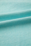 Mint Green Mineral Wash Raglan Sleeve Boxy Fit Cropped Tee