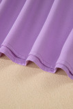 Phalaenopsis V Neck Puff Sleeve Summer Blouse