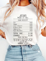 Giffimy Jesus Paid It All Cash Receipt T-Shirt, Christian Tee for Believers