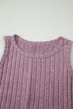 Bonbon Slim Ribbed Mineral Wash Tank Top