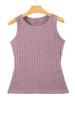 Bonbon Slim Ribbed Mineral Wash Tank Top