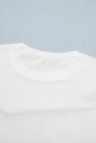 White Western Fashion Embroidered Casual Tee