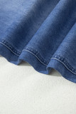 Ashleigh Blue Drawstring Waist Ankle Length Casual Jeans Regular Fit Pocket Detail Denim Pants