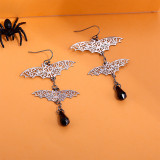 Halloween Gothic Bat Dangle Drop Earrings