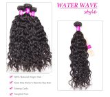 Wet and Wavy Human Hair Weave 3 Bundles Virgin Hair Water Wave Bundles Real Remy Hair