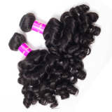 Virgin Hair Weave Funmi Hair 3 Bundles Spring Egg Curly Human Hair Bundles No Shedding No Tangle