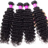 Deep Wave Hair 4 Bundles Grade Unprocessed Virgin Hair Deep Curly Remy Human Hair Weave