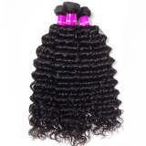 Deep Wave Hair 4 Bundles Grade Unprocessed Virgin Hair Deep Curly Remy Human Hair Weave