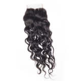 Virgin Water Wave Lace Closure Hair Weave Wet and Wavy Closure Hair Extensions