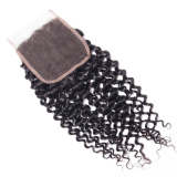 Human Hair Curly Wave 4*4 Lace Closure Human Hair Extensions
