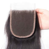4*4 Lace Closure Straight Human Hair Closure Free Part Middle Part Three Part