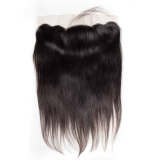 Straight Human Hair Lace Frontal Closure 13*4 Frontal Straight Human Hair Lace Frontal With Baby Hair