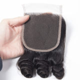 Funmi Hair Bundles With Closure Remy Human Hair Bundles With Closure Bouncy Curly 3 Bundles With Closure