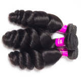 Loose Wave With 4*4 Closure 100% Virgin Remy Hair With Closure Spring Loose Curly 4 Bundles Hair With Closure