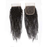 Kinky Curly Virgin Hair 3 Bundles with Lace Closure