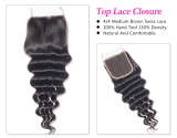 3 Bundles Human Hair Weft With Closure Loose Deep Wave Remy Hair Weave Bundles With Closure
