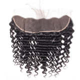 Lace Frontal Closure With Bundles 4 Bundles Deep Wave With Frontal Virgin Human Hair Deep Curly