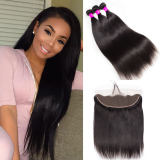 Lace Frontal Closure With Bundles Straight Hair 3 Bundles With Frontal Human Hair
