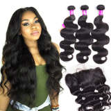 Body Wave 3 Bundles With Frontal Virgin Hair With Frontal Best Human Hair