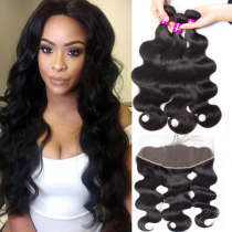 Body Wave 3 Bundles With Frontal Virgin Hair With Frontal Best Human Hair