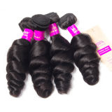 Virgin Hair Loose Wave With 13*4 Frontal Remy Hair Spring Curly 3 Bundles Hair Weft With Frontal