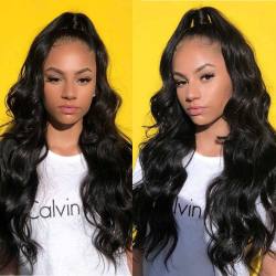 Body Wave 360 Lace Frontal Wigs Baby Human Hair Wigs