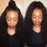 Kinky Curly 13×4 Lace Front Wigs Virgin Human Hair Wigs