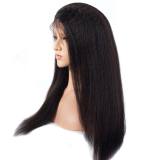 Kinky Straight 360 Lace Frontal Wigs Wave Human Hair Wigs