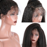 Kinky Straight Full Lace Wigs Baby Hair Human Hair Wigs