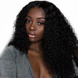 Deep Wave Full Lace Wigs Baby Hair Human Hair Wigs