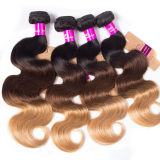 Body Wave 3 Bundles Omber Hair T1b/4/27 Virgin Hair Weave Bundles Remy Human Hair High Quality