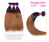 Ombre Hair Color 1B/30 Hair Straight Human Hair Bundles Medium Auburn Brown Hair