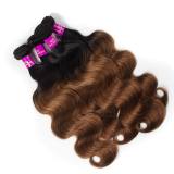 Ombre Hair 1B/30 Body Wave 3/4 Bundles Best Virgin Hair T1B30